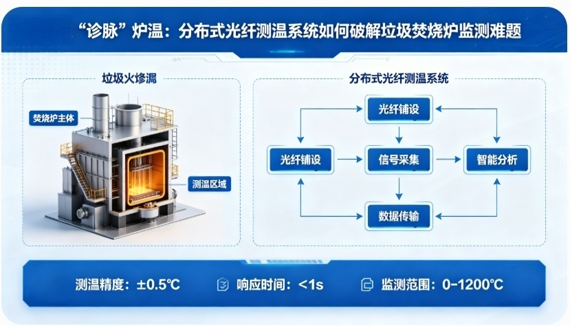 分布式光纤测温系统如何破解垃圾焚烧炉监测难题 分布式光纤测温系统如何破解垃圾焚烧炉监测难题